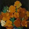 California Poppies in Blue Bowl