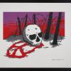 untitled (skull and barbed wire)