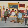 untitled (family gathered around a newspaper)