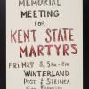 Memorial Meeting for Kent State Martyrs