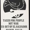 Taxes for People Not War: U.S. Out of El Salvador