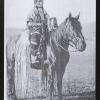 Untitled (Native American female on horse)