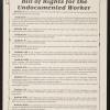 Bill Of Rights For The Undocumented Worker