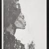 untitled (printed painting of the profile of an African American woman)