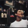 untitled (K.D. Lang in a white t-shirt in an old store)