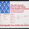 The 4th Annual Day In The Park For Women's Rights
