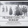 Pilgrims going to worship: Freedom of Religion
