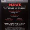 Debate: How Should we use our power? Iraq and the War on Terror