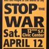 Stop the War, Sat. April 12