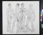 unititled (5 naked men in sexual positions)