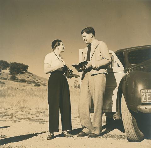 Untitled (Dorothea Lange and Paul Taylor on Field Trip, 1935)