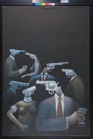 untitled (people with guns as heads)