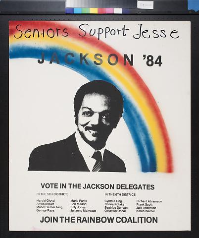 Seniors Support Jesse Jackson '84
