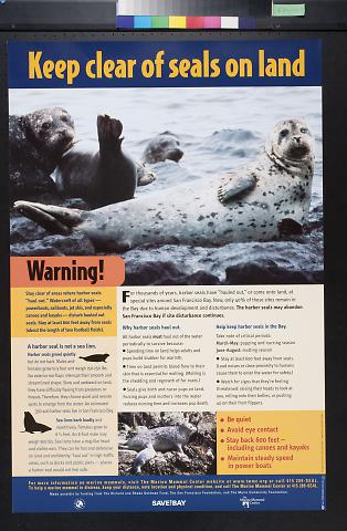 Keep Clear Of Seals On Land
