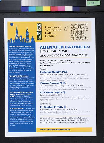 Alienated Catholics: Establishing The Groundwork For Dialogue