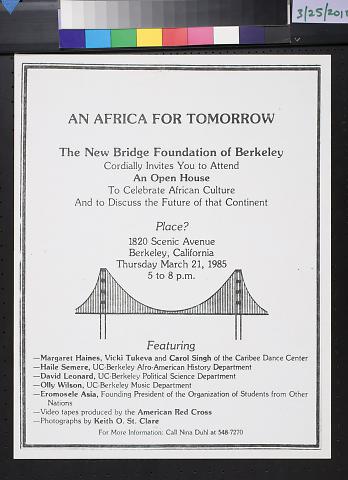 An Africa For Tomorrow