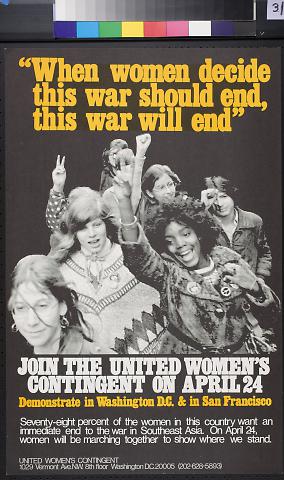 When women decide this war should end, this war will end.