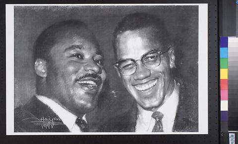 untitled (Martin Luther King and Malcolm X)