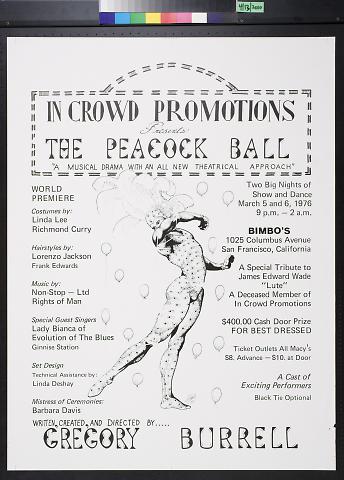 In Crowd Promotions Presents The Peacock Ball