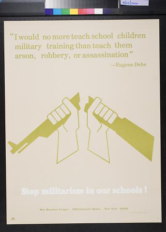 Stop Militarism In Our Schools