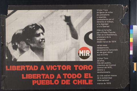 Libertad a Victor Toro Libertad a todo el pueblo de Chile