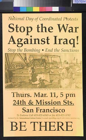 Stop The War Against Iraq!
