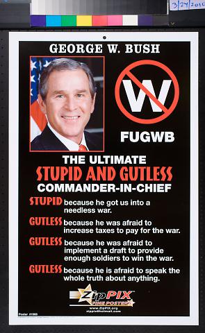 George W. Bush: The Ultimate Stupid and Gutless Commander-in-Chief