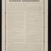 The Declaration of Economic Independence