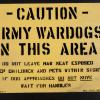 Caution - Army Wardogs In This Area