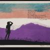 untitled (purple mountain and poem)