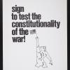 Sign to Test the Constitutionality of the War!