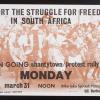 Support The Struggle For Freedom In South Africa