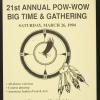21st Annual Pow-Wow / Big Time &Gathering