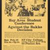 Attend the Bay Area Student Conference Against the Bakke Decision