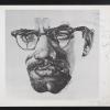 untitled (Malcolm X portrait drawing)