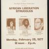 African Liberation Struggles