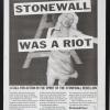 Stonewall Was A Riot