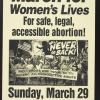 March for women's lives