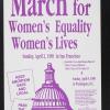 March for Women's Equality Women's Lives