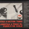 Libertad a Victor Toro Libertad a todo el pueblo de Chile