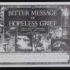A bitter message of hopeless grief