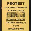 Protest U.S./NATO War in Yugoslavia