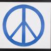 untitled (blue peace symbol)