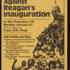 Demonstrate Against Reagan's Inauguration