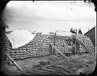 Warehouse of U.P.R.R. at Laramie City, Grain Stored for Transportation