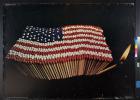 untitled (American flag made by matches)