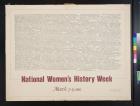 National Women's History Week