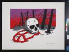 untitled (skull and barbed wire)