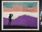 untitled (purple mountain and poem)