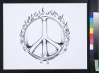 untitled (peace symbol on fire)